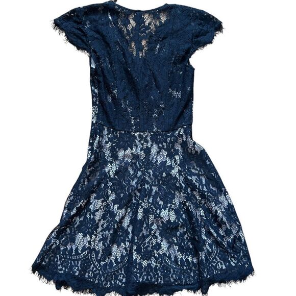 The Jetset Diaries X Free People Fantasia Skater Dress Black Nude Lace XS - Picture 5 of 8